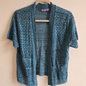 Laura Scott Teal Knit Top